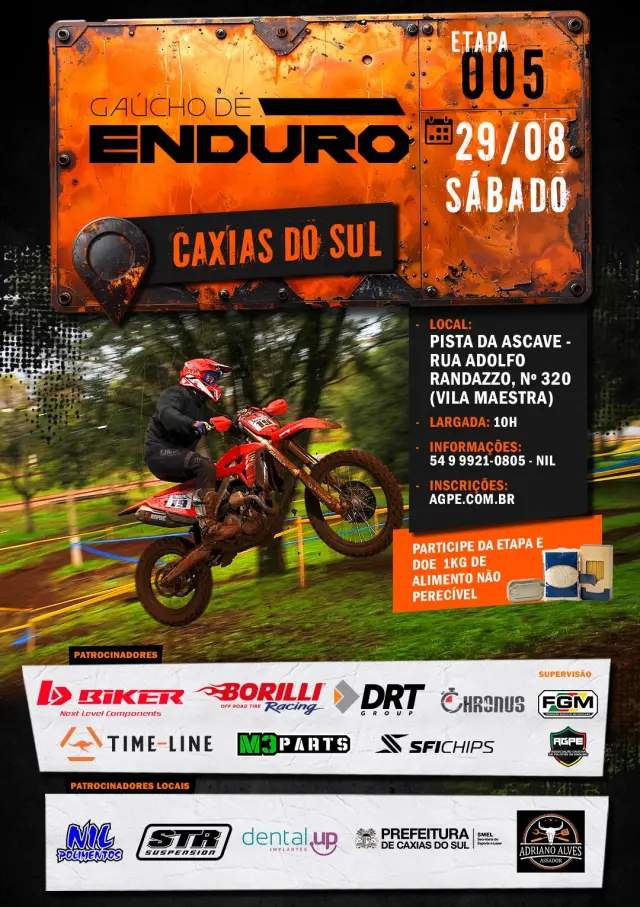 Imagem Campeonato Gaúcho de Enduro chega à 5ª etapa da temporada em Caxias do Sul